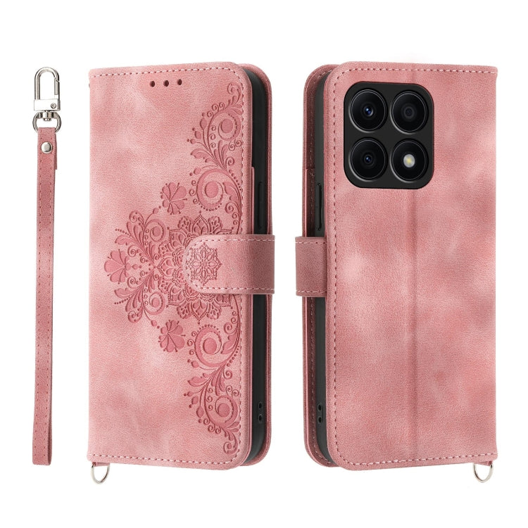 Skin Feel Flowers Embossed Wallet Leather Phone Case, For Honor X40i 5G / Play7T Pro, For Honor Magic5 Pro, For Honor Magic5, For Honor X8a 4G