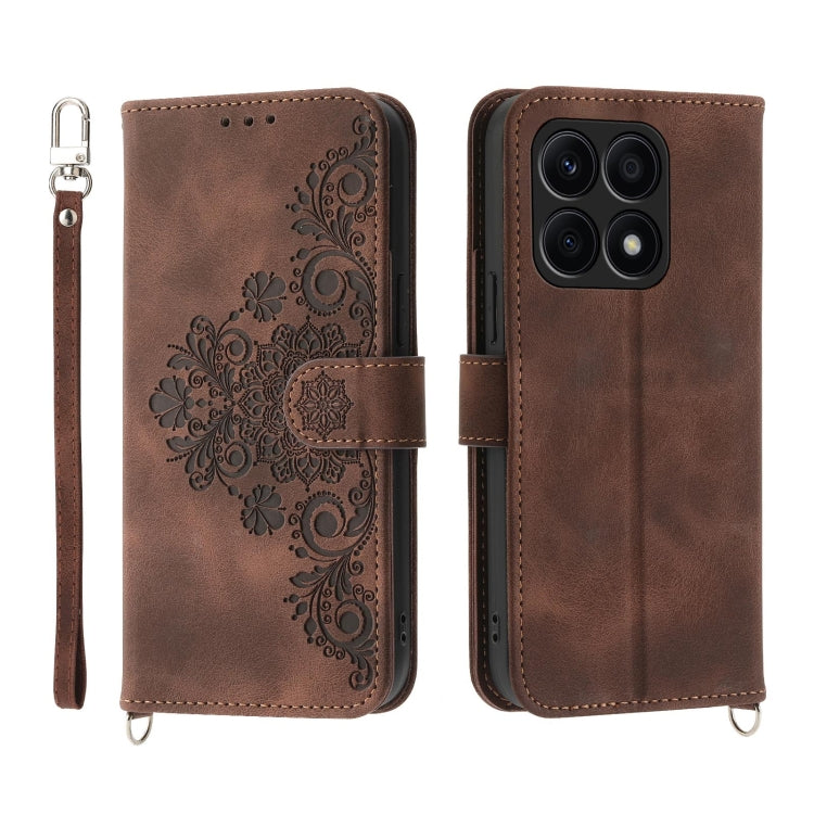 Skin Feel Flowers Embossed Wallet Leather Phone Case, For Honor X40i 5G / Play7T Pro, For Honor Magic5 Pro, For Honor Magic5, For Honor X8a 4G