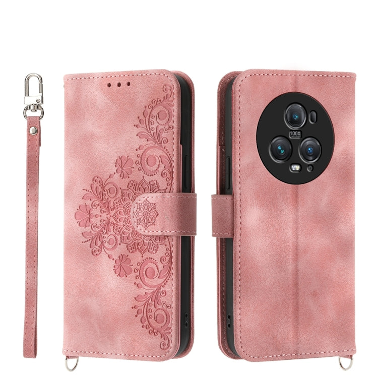 Skin Feel Flowers Embossed Wallet Leather Phone Case, For Honor X40i 5G / Play7T Pro, For Honor Magic5 Pro, For Honor Magic5, For Honor X8a 4G