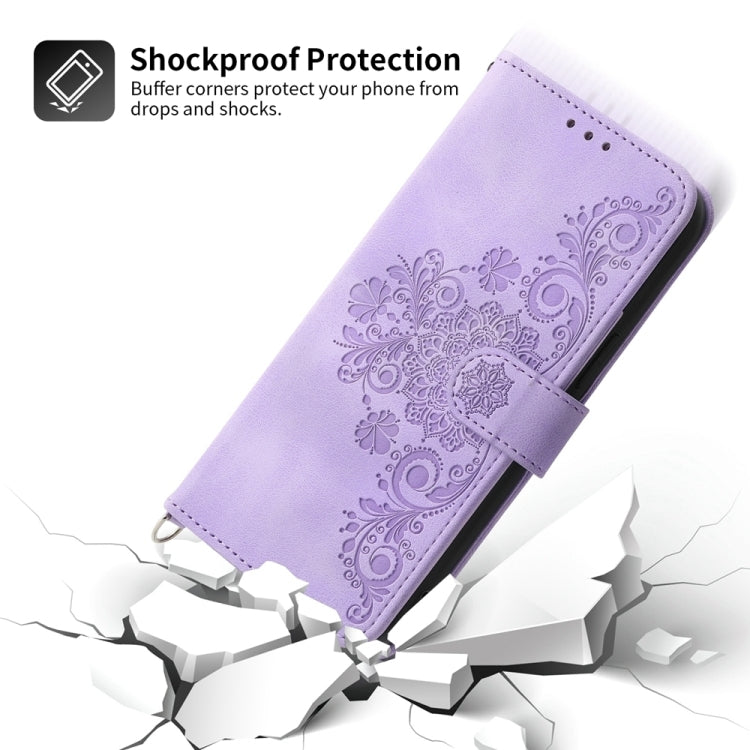 Skin Feel Flowers Embossed Wallet Leather Phone Case, For Honor Magic6 Pro, For Honor X8b, For Honor 100 Pro, For Honor 100