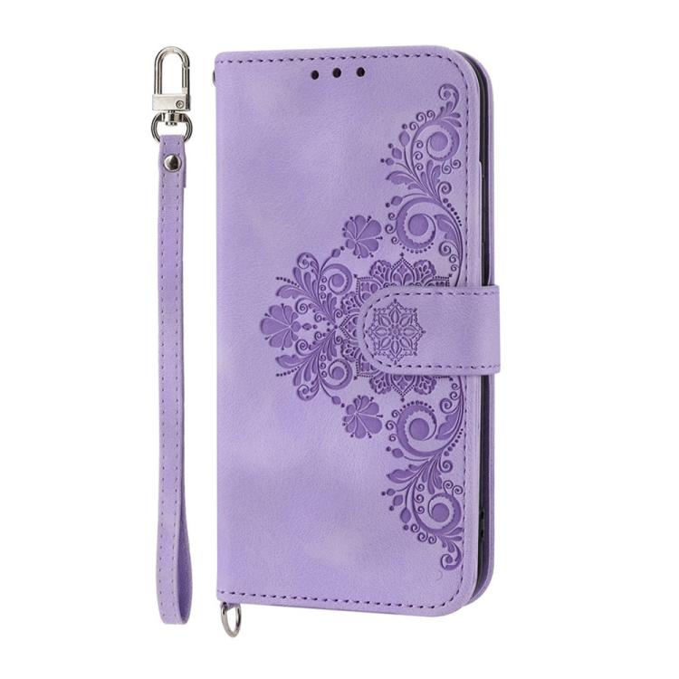 Skin Feel Flowers Embossed Wallet Leather Phone Case, For Honor 600 Global / 600 Pro Global, For Honor X9d 5G / X70 5G, For Honor X6c 4G / X5b / X5b Plus, For Honor 400 Pro Global 160.8mm