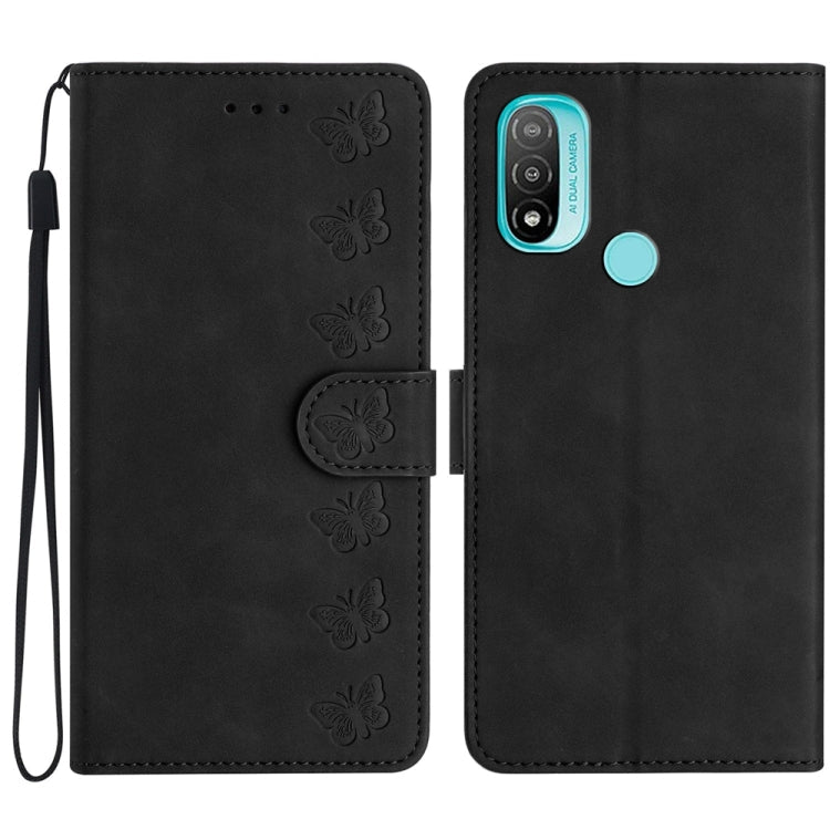 Seven Butterflies Embossed Leather Phone Case, For Motorola Moto E32, For Motorola Moto G52, For Motorola Moto G22, For Motorola Moto E20