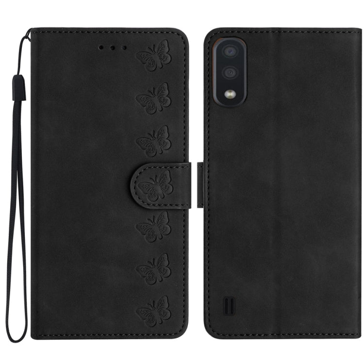 Seven Butterflies Embossed Leather Phone Case