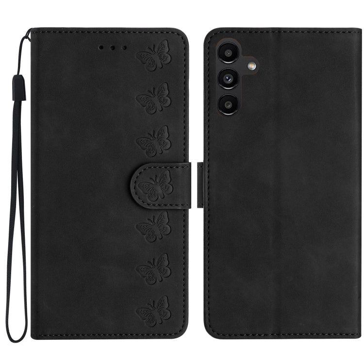 Seven Butterflies Embossed Leather Phone Case, For Samsung Galaxy A04 Core, For Samsung Galaxy S24+ 5G, For Samsung Galaxy A04s, For Samsung Galaxy S23 FE 5G
