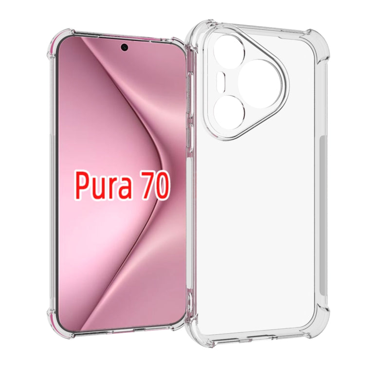 Shockproof Non-slip Thickening TPU Phone Case, For Huawei Pura 90 Pro Max / Pura 90 Ultra, For Huawei Pura 90 Pro, For Huawei Mate 80 Pro Max, For Huawei Mate 80 / 80 Pro, For Huawei Mate 70 Air 5G, For Huawei Pura 80 Pro 5G, For Huawei Pura 80 5G     ...