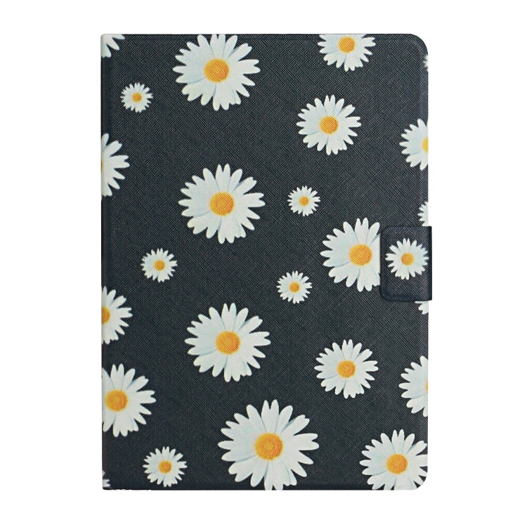 Flower Pattern Horizontal Flip Leather Case with Card Slots & Holder, For Huawei MediaPad M5 lite 10.1, For Huawei MediaPad T5, For Lenovo Tab M10, For Lenovo Tab M10 Plus
