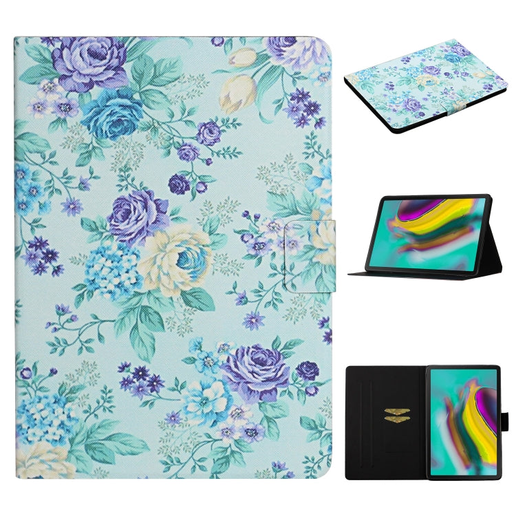Flower Pattern Horizontal Flip Leather Case with Card Slots & Holder, For Samsung Galaxy Tab A 8.0 2019, For Samsung Galaxy Tab A 10.1 (2019), For Samsung Galaxy Tab S5e T720, For Samsung Galaxy Tab S6 Lite