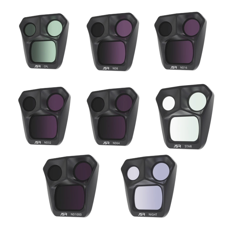 JSR GB 8 in 1 CPL ND8 ND16 ND32 ND64 STAR ND1000 NIGHT Lens Filter, 8 in 1 For DJI Mavic 3 Pro