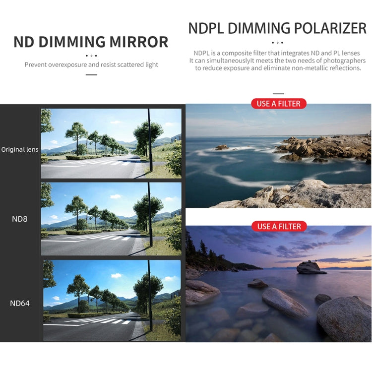 JSR GB 8 in 1 CPL ND8 ND16 ND32 ND64 STAR ND1000 NIGHT Lens Filter, 8 in 1 For DJI Mavic 3 Pro