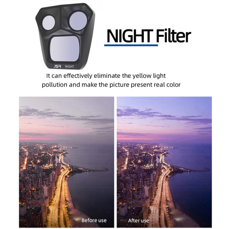 JSR GB 8 in 1 CPL ND8 ND16 ND32 ND64 STAR ND1000 NIGHT Lens Filter, 8 in 1 For DJI Mavic 3 Pro