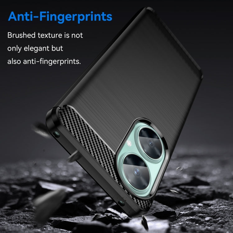 Brushed Texture Carbon Fiber TPU Phone Case, For Huawei nova 11i, For Huawei Maimang 20