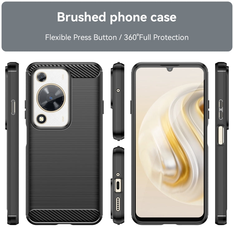 Brushed Texture Carbon Fiber TPU Phone Case, For Huawei nova Y72, For Huawei nova 12 Ultra, For Huawei Enjoy 70, For Huawei nova 12 Pro, For Huawei nova 12, For Huawei Mate 60 RS Ultimate, For Huawei Mate 60 Pro+, For Huawei Enjoy 60 Pro