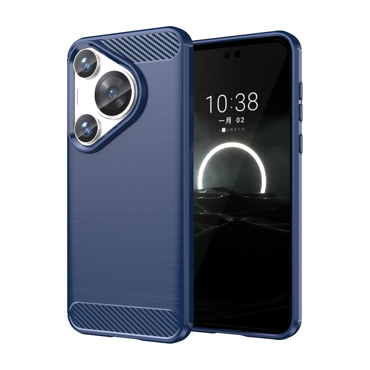 Brushed Texture Carbon Fiber TPU Phone Case, For Huawei Pura 80 Ultra 5G, For Huawei Pura 80 Pro+ 5G, For Huawei Pura 80 Pro 5G, For Huawei Pura 80 5G, For Huawei Mate 70 Pro / 70 Pro+, For Huawei Mate 70, For Huawei Pura 70 Pro / Pura 70 Pro+         ...
