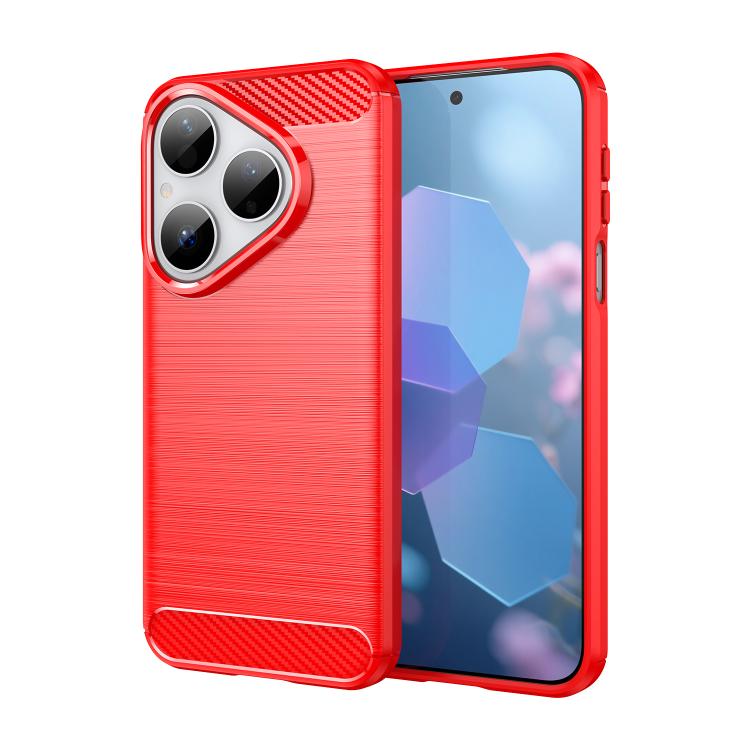 Brushed Texture Carbon Fiber TPU Phone Case, For Huawei Pura 80 Ultra 5G, For Huawei Pura 80 Pro+ 5G, For Huawei Pura 80 Pro 5G, For Huawei Pura 80 5G, For Huawei Mate 70 Pro / 70 Pro+, For Huawei Mate 70, For Huawei Pura 70 Pro / Pura 70 Pro+         ...