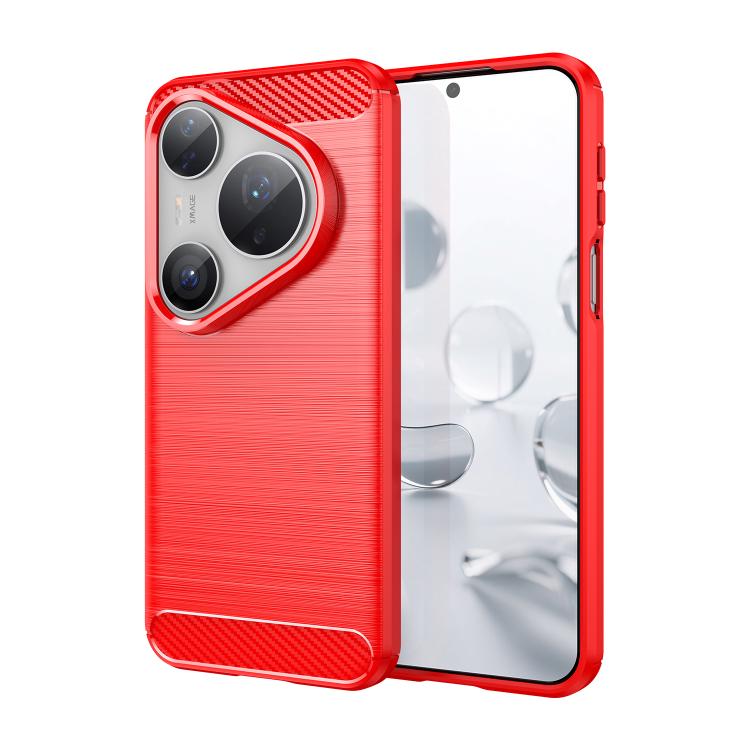 Brushed Texture Carbon Fiber TPU Phone Case, For Huawei Pura 80 Ultra 5G, For Huawei Pura 80 Pro+ 5G, For Huawei Pura 80 Pro 5G, For Huawei Pura 80 5G, For Huawei Mate 70 Pro / 70 Pro+, For Huawei Mate 70, For Huawei Pura 70 Pro / Pura 70 Pro+         ...