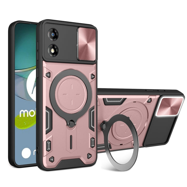 CD Texture Sliding Camshield Magnetic Holder Phone Case, For Motorola Moto G24 Power, For Motorola Moto E13, For Motorola Moto E22 / E22i, For Motorola Edge 30 Fusion