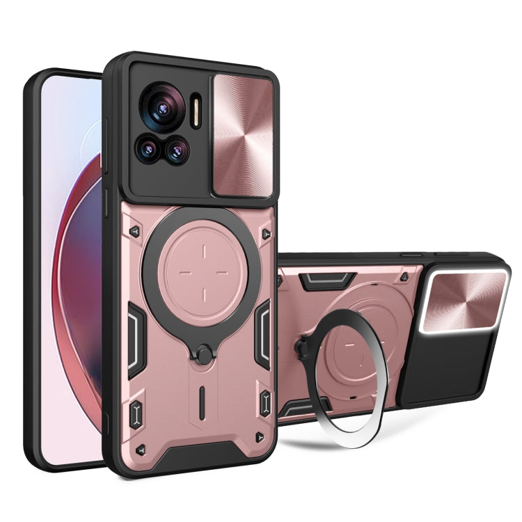 CD Texture Sliding Camshield Magnetic Holder Phone Case, For Motorola Edge 30 Neo, For Motorola Moto G62, For Motorola Edge 30 Ultra, For Motorola Moto G22 / E32