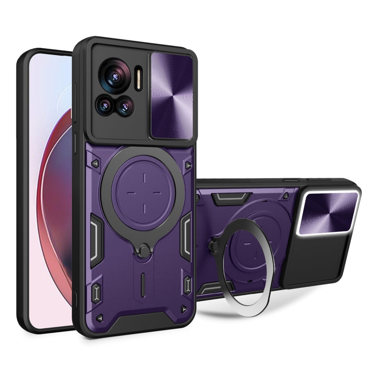 CD Texture Sliding Camshield Magnetic Holder Phone Case, For Motorola Edge 30 Neo, For Motorola Moto G62, For Motorola Edge 30 Ultra, For Motorola Moto G22 / E32