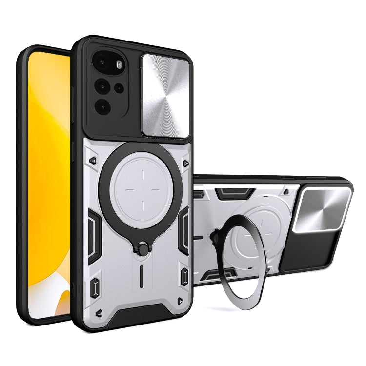 CD Texture Sliding Camshield Magnetic Holder Phone Case, For Motorola Edge 30 Neo, For Motorola Moto G62, For Motorola Edge 30 Ultra, For Motorola Moto G22 / E32