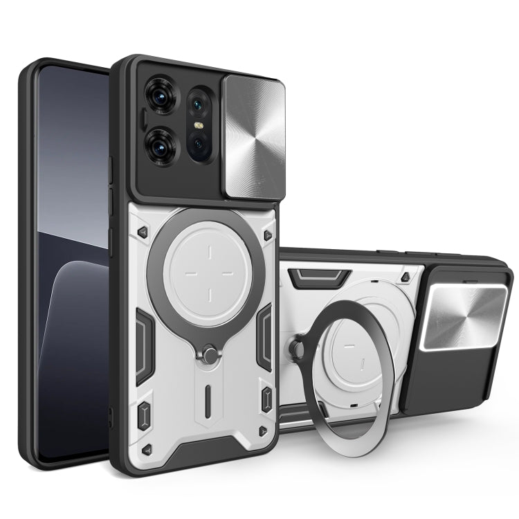 CD Texture Sliding Camshield Magnetic Holder Phone Case, For Motorola Moto G55, For Motorola Edge 50 Neo, For Motorola Moto G85, For Motorola Edge 50 Pro Global