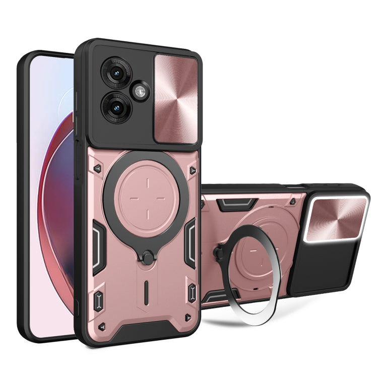 CD Texture Sliding Camshield Magnetic Holder Phone Case, For Motorola Moto G55, For Motorola Edge 50 Neo, For Motorola Moto G85, For Motorola Edge 50 Pro Global