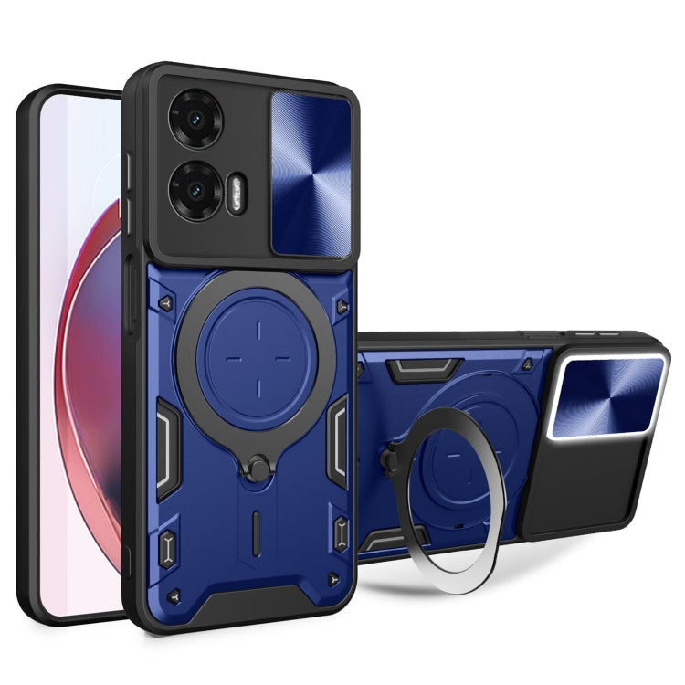 CD Texture Sliding Camshield Magnetic Holder Phone Case, For Motorola Moto G05, For Motorola Moto G 2025, For Motorola Moto G75 5G, For Motorola Moto G35