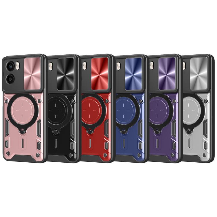 CD Texture Sliding Camshield Magnetic Holder Phone Case, For Motorola Moto G05, For Motorola Moto G 2025, For Motorola Moto G75 5G, For Motorola Moto G35