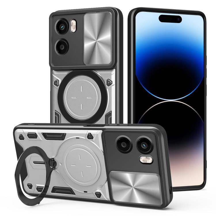 CD Texture Sliding Camshield Magnetic Holder Phone Case, For Motorola Moto G05, For Motorola Moto G 2025, For Motorola Moto G75 5G, For Motorola Moto G35