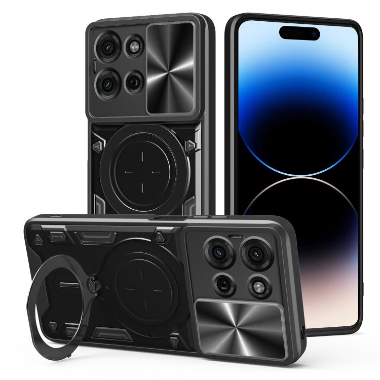 CD Texture Sliding Camshield Magnetic Holder Phone Case, For Motorola Moto G05, For Motorola Moto G 2025, For Motorola Moto G75 5G, For Motorola Moto G35
