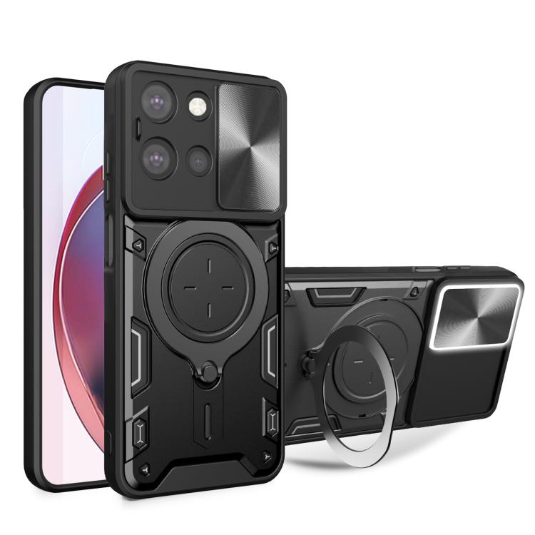 CD Texture Sliding Camshield Magnetic Holder Phone Case, For Motorola Moto G05, For Motorola Moto G 2025, For Motorola Moto G75 5G, For Motorola Moto G35