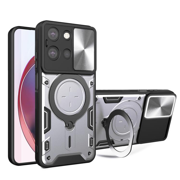 CD Texture Sliding Camshield Magnetic Holder Phone Case, For Motorola Moto G05, For Motorola Moto G 2025, For Motorola Moto G75 5G, For Motorola Moto G35