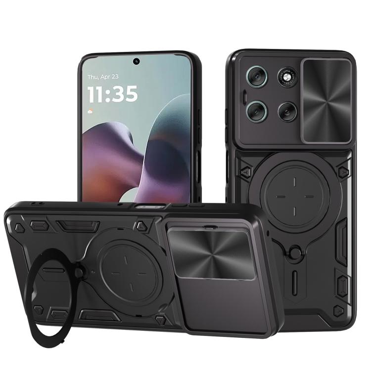 CD Texture Sliding Camshield Magnetic Holder Phone Case, For Motorola Edge 70 Fusion 5G, For Motorola Moto G67 Power 5G, For Motorola Edge 70 5G, For Motorola Moto G56 5G