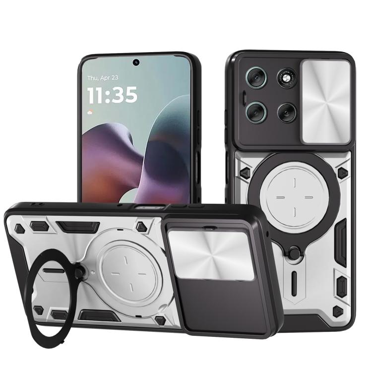 CD Texture Sliding Camshield Magnetic Holder Phone Case, For Motorola Edge 70 Fusion 5G, For Motorola Moto G67 Power 5G, For Motorola Edge 70 5G, For Motorola Moto G56 5G