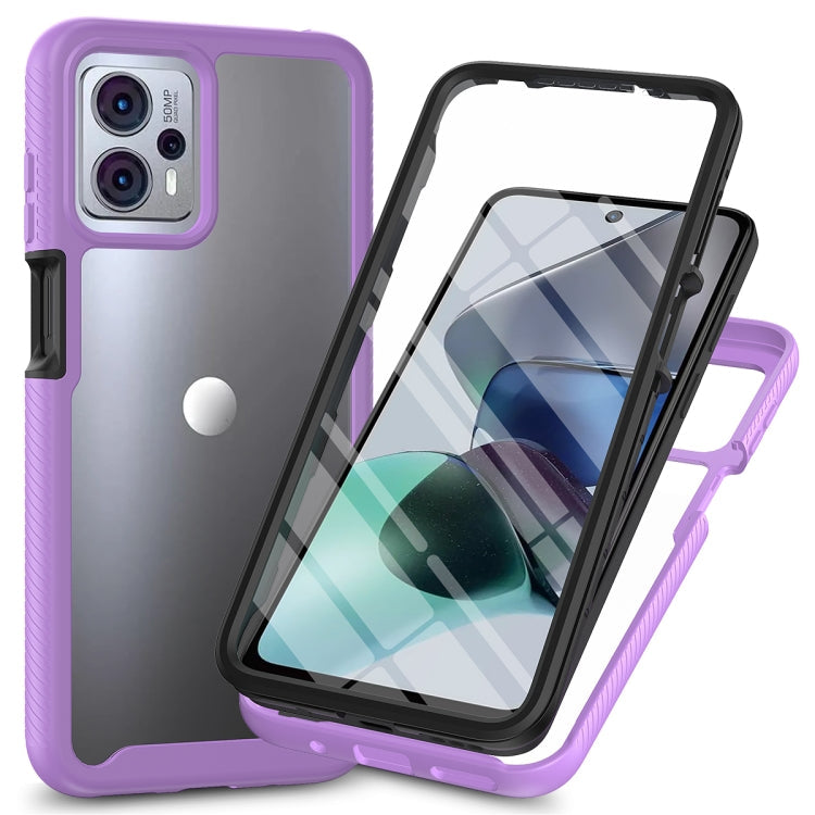 Starry Sky Full Body Hybrid Shockproof Phone Case with PET Film, For Motorola Moto G13 / G23, For Motorola Moto G53