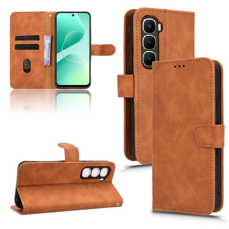 Skin Feel Magnetic Flip Leather Phone Case, For Infinix Hot 60 5G, For Infinix Hot 60 Pro+ 4G, For Infinix Hot 60 Pro 4G, For Infinix Smart 10 Plus 4G