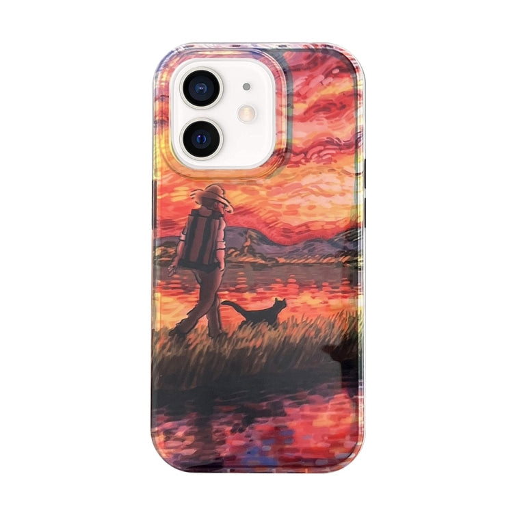 Dual-sided Lamination Oil Painting IMD Phone Case, For iPhone 11