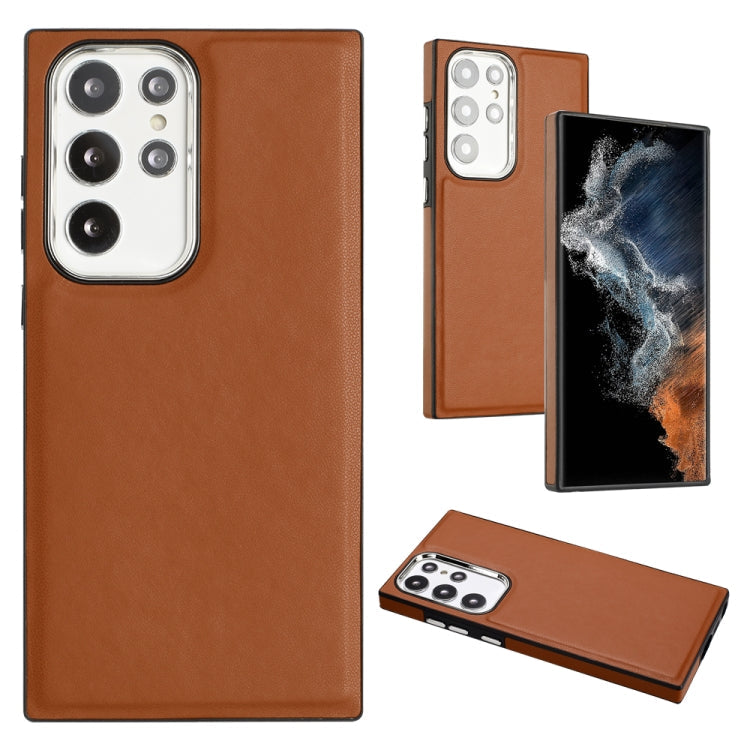 Leather Texture Full Coverage Phone Case, For Samsung Galaxy A73 5G, For Samsung Galaxy A33 5G, For Samsung Galaxy A13 4G, For Samsung Galaxy S22 Ultra 5G