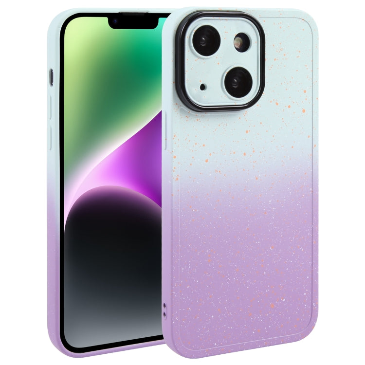 Gradient Starry Silicone Phone Case with Lens Film, For iPhone 14 Plus, For iPhone 15 Pro Max, For iPhone 15 Pro, For iPhone 14