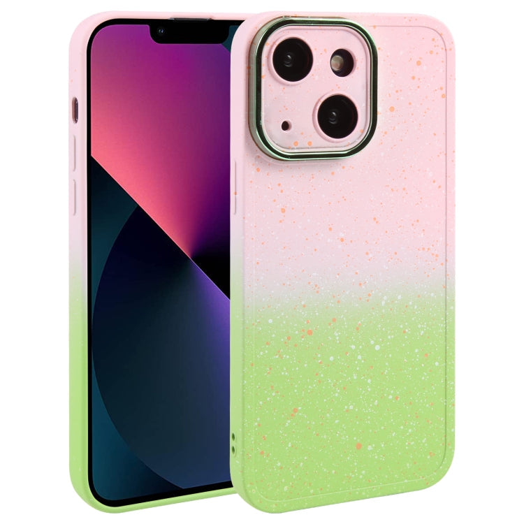 Gradient Starry Silicone Phone Case with Lens Film, For iPhone 13 Pro Max, For iPhone 13 Pro, For iPhone 13, For iPhone 12