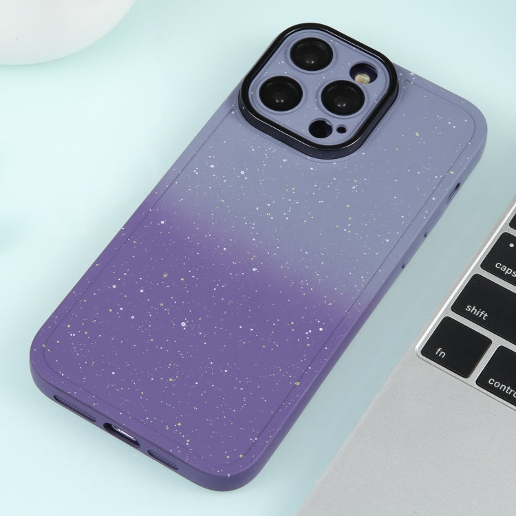 Gradient Starry Silicone Phone Case with Lens Film, For iPhone 12 Pro Max, For iPhone 12 Pro, For iPhone 11 Pro Max, For iPhone 11