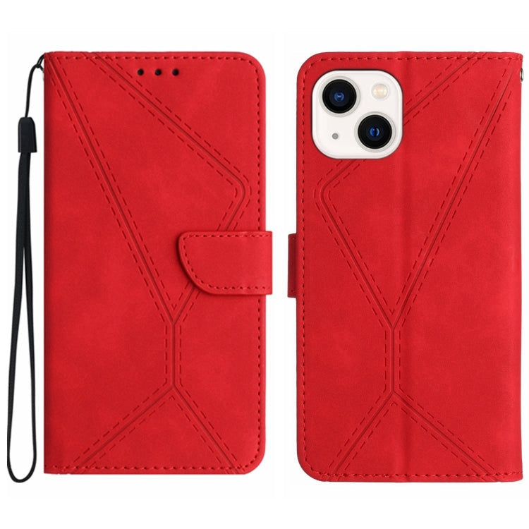 Stitching Embossed Leather Phone Case, For iPhone 16, For iPhone 15 Pro Max, For iPhone 15 Pro, For iPhone 15 Plus