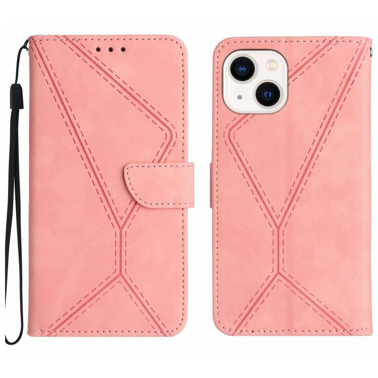 Stitching Embossed Leather Phone Case, For iPhone 16, For iPhone 15 Pro Max, For iPhone 15 Pro, For iPhone 15 Plus