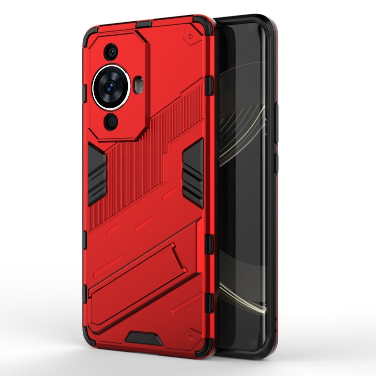 Punk Armor 2 in 1 PC + TPU Phone Case with Holder, For Huawei nova 11i 4G, For Huawei nova 11 Pro 4G, For Huawei nova 11 4G