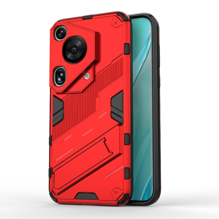 Punk Armor 2 in 1 PC + TPU Phone Case with Holder, For Huawei Mate 70 Pro / 70 Pro+, For Huawei Pura 70 Pro / 70 Pro+, For Huawei Pura 70 Ultra