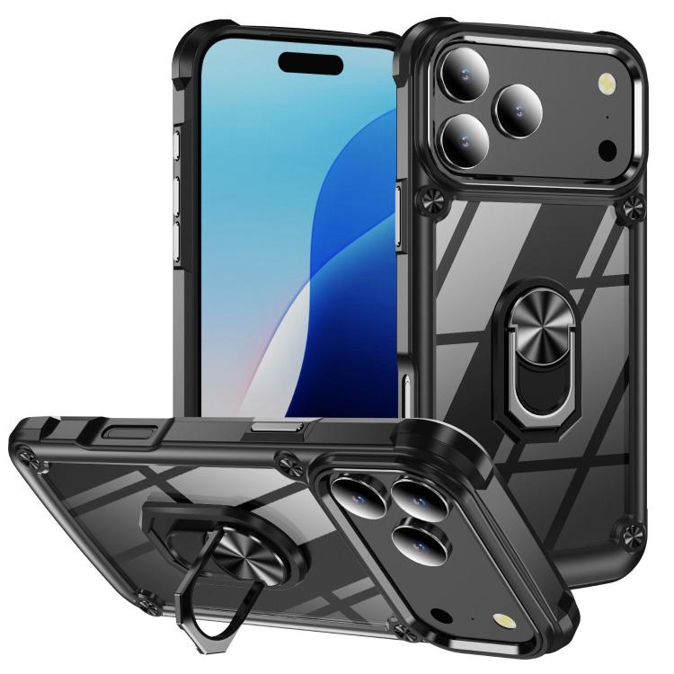 TPU + PC Lens Protection Phone Case with Ring Holder, For iPhone 17e / 16e, For iPhone 17 Pro Max, For iPhone 17, For iPhone Air