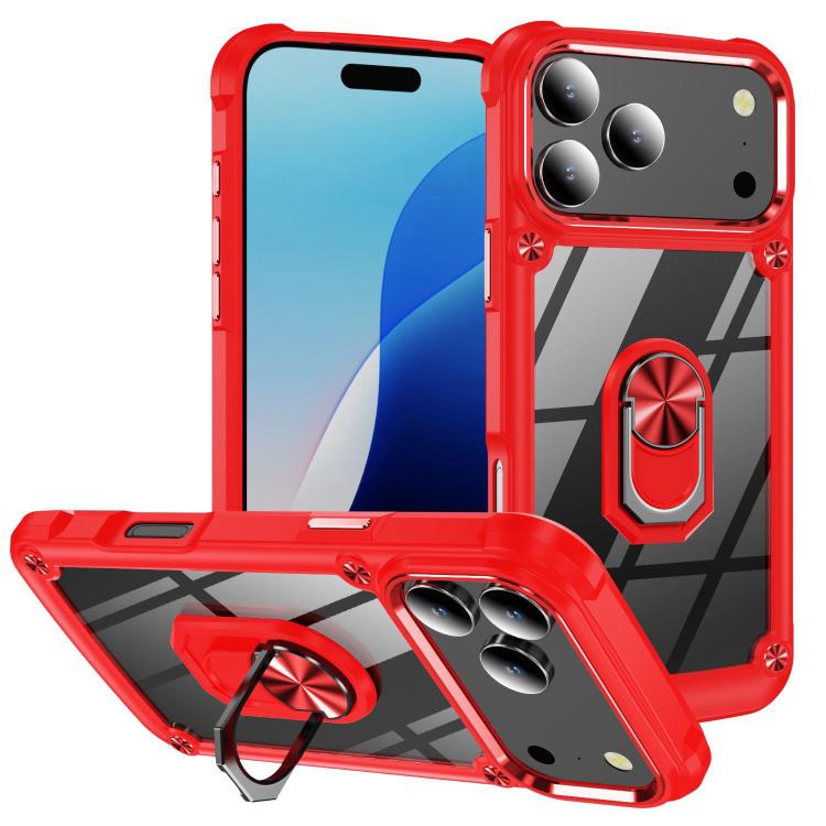 TPU + PC Lens Protection Phone Case with Ring Holder, For iPhone 17e / 16e, For iPhone 17 Pro Max, For iPhone 17, For iPhone Air