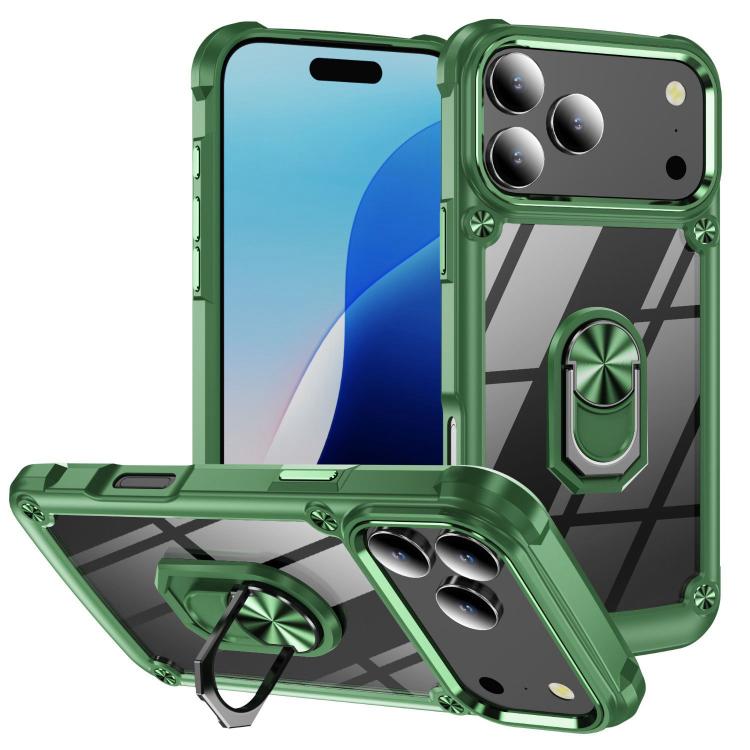 TPU + PC Lens Protection Phone Case with Ring Holder, For iPhone 17e / 16e, For iPhone 17 Pro Max, For iPhone 17, For iPhone Air