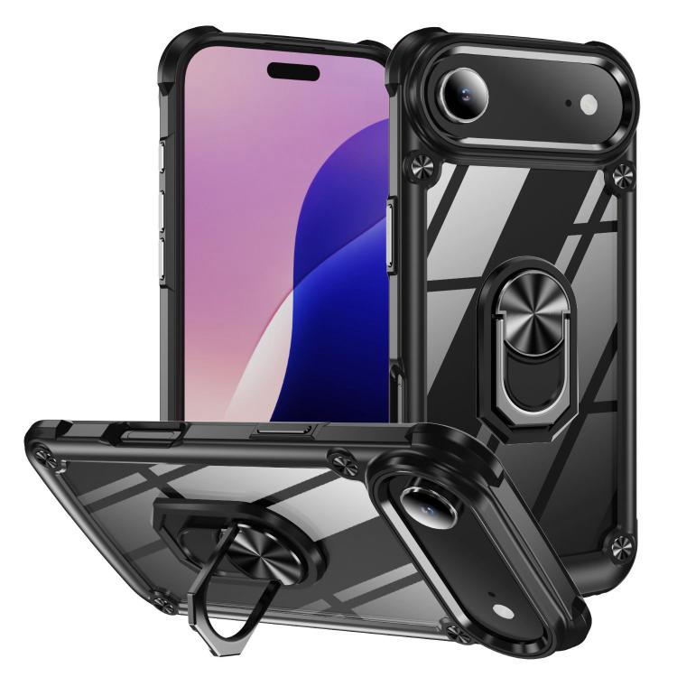 TPU + PC Lens Protection Phone Case with Ring Holder, For iPhone 17e / 16e, For iPhone 17 Pro Max, For iPhone 17, For iPhone Air