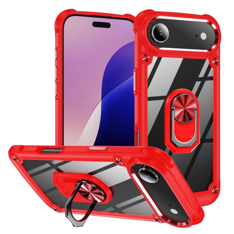 TPU + PC Lens Protection Phone Case with Ring Holder, For iPhone 17e / 16e, For iPhone 17 Pro Max, For iPhone 17, For iPhone Air