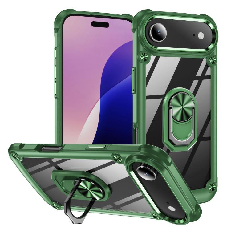 TPU + PC Lens Protection Phone Case with Ring Holder, For iPhone 17e / 16e, For iPhone 17 Pro Max, For iPhone 17, For iPhone Air